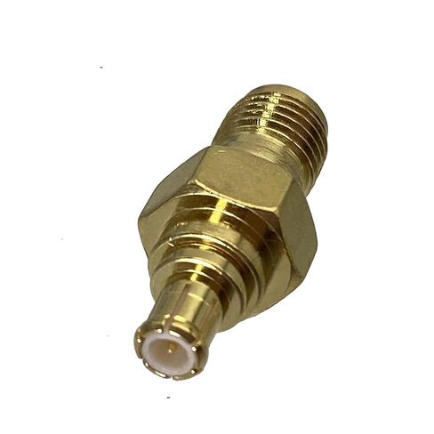 Fengpeng 1 قطعة محول موصل SMA أنثى جاك إلى MCX ذكر التوصيل RF محوري محول محطات الأسلاك 50ohm in Kuwait