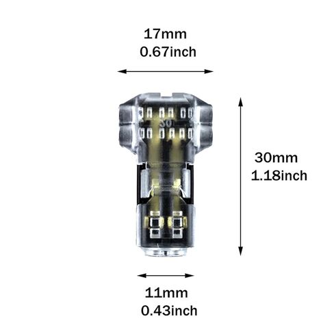 fengpeng 10/30/50pcs Low Voltage Lead Connector 2-pin 2-Channel 300v 10a Universal Compact, Suitable for 24-20AWG Cables(30 PCS) in Saudi Arabia