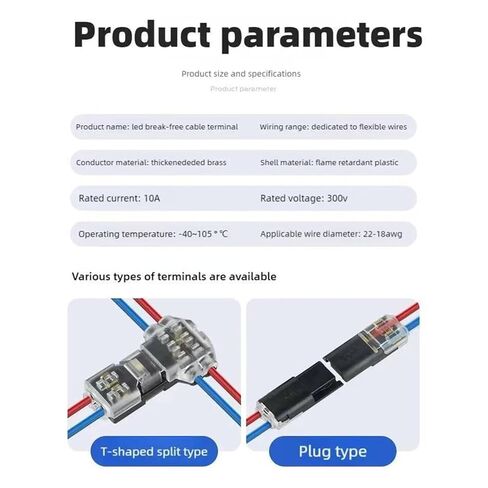fengpeng 10/30/50pcs Low Voltage Lead Connector 2-pin 2-Channel 300v 10a Universal Compact, Suitable for 24-20AWG Cables(30 PCS) in Saudi Arabia