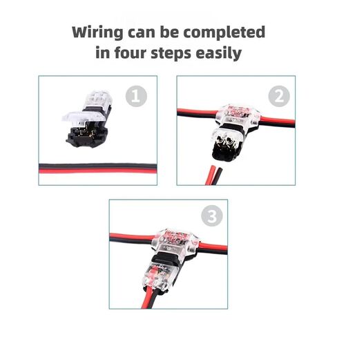 fengpeng 10/30/50pcs Low Voltage Lead Connector 2-pin 2-Channel 300v 10a Universal Compact, Suitable for 24-20AWG Cables(30 PCS) in Saudi Arabia
