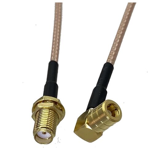 Fengpeng RG316 كابل SMA أنثى جاك الحاجز إلى SMB الحق الملاك تجعيد موصل RF محوري ضفيرة الطائر 4 بوصة ~ 5 متر (6 بوصة (15 سم)) in Kuwait