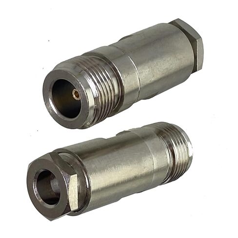 fengpeng 1pcs N Female Jack Connector Clamp RG5 RG6 5D-FB LMR300 Cable RF Coaxial Brass Straight Wire Terminals in Saudi Arabia