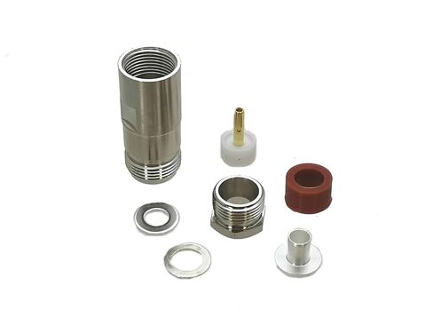 fengpeng 1pcs N Female Jack Connector Clamp RG5 RG6 5D-FB LMR300 Cable RF Coaxial Brass Straight Wire Terminals in Saudi Arabia