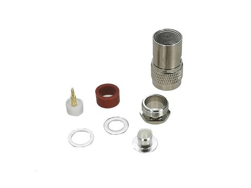 Fengpeng 10 قطعة N ذكر موصل قابس المشبك RG8 LMR400 7D-FB RG213 كابل RF محوري النحاس مستقيم in Kuwait