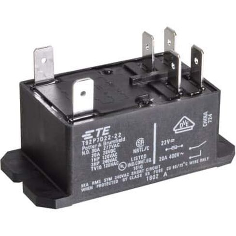 T92P7D22-22 Relay; E-Mech; Power; DPST-NO; Cur-Rtg 30A; Ctrl-V 22VDC; Vol-Rtg 120/277VAC in Saudi Arabia