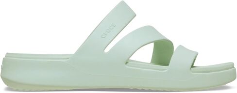 Crocs Women's Getaway Strappy Standals ، Silver ، 9 in Saudi Arabia