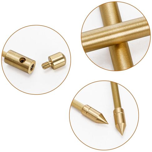 Suwimut 2 Pieces Copper Dowsing Rod, Upgraded Flexible Divining Rods Rotation Tool, Solid Copper and Brass Dowsing Rods with Gift Box - Detect Gold, Water Witching, Ghost Hunting, Yes or No Questions in Saudi Arabia