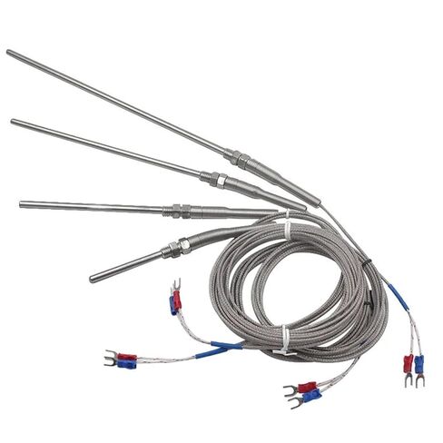 100mm K Type Thermocouple Probe Type Sensor Stainless Steel 1/2/3/4/5m Cable 0-400℃ 1Pcs(Line Length 3.0m) in Saudi Arabia