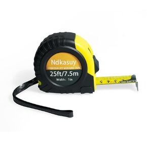 Ndkasuy 25ft Self-Locking Tape Measure. Dual Metric/Imperial Scales. Durable Carbon Steel, Clear Markings. Perfect for DIY, Construction & Woodworking in Saudi Arabia
