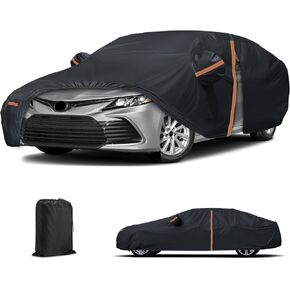 Custom Car Cover for 2007-2024 Toyota Camry, Waterproof All Weather Car Cover with Zipper Door & Windproof Bands for Automobiles Outdoor Sun UV Rain Dust Snow Wind Protection in Kuwait