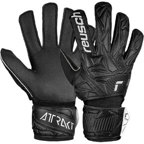 Reusch Attrakt Resist قفازات حارس المرمى جونيور، أسود V25، مقاس 5 in Kuwait