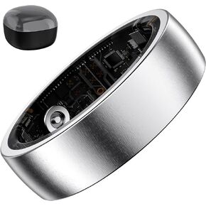 S SECRETTOP Activity Tracker Ring for Men Women, Smart Ring with Sleep Heart Rate, Health Tracker,IP68 Waterproof, Compatible with iOS and Android (Black 14) in Saudi Arabia