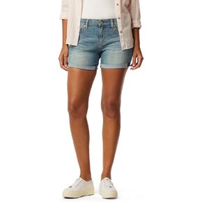 Levi Strauss Signature Gold Women's Mid-Rise Shorts (Available in Plus Size), (New) New Black Opal in Kuwait