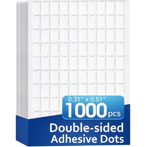 AROIC 1000 Pcs Glue Dots Double Sided, Dia 0.8" Poster Putty Adhesive Stickers for Wall Hanging Crafts Balloons Festival Party Decorations, Round No Trace Nano Tape Dot Removable Sticky Adhesive Dots in Kuwait
