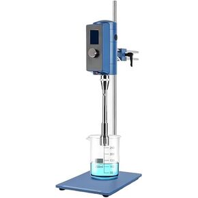 500W High-Speed Homogenizer, Lab Dispersion Emulsifier 5-10000ml, LCD Display, 2000-28000RPM Adjustable for Cell Dispersion & Emulsion Mixing in Kuwait