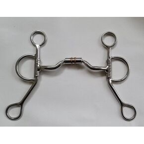 Gallop Argentine Shank Low Port Horse Comfort Snaffle Bit with Copper Barrel in Saudi Arabia