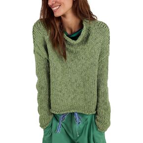 Songling Womens Sweater Oversized Roll Neck Cotton Long Sleeve Casual Soft Chunky Sweaters Crochet Knit Pullover Tops in Kuwait