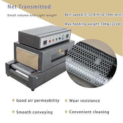 TECHTONGDA Heat Shrink Wrapping Machine Thermal Shrink Packaging Machine, Mesh Conveyor Max 22LB Load, 220V 5500W Commercial Industrial Packaging in Saudi Arabia
