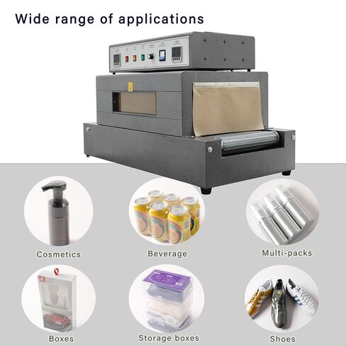 TECHTONGDA Heat Shrink Wrapping Machine Thermal Shrink Packaging Machine, Mesh Conveyor Max 22LB Load, 220V 5500W Commercial Industrial Packaging in Saudi Arabia
