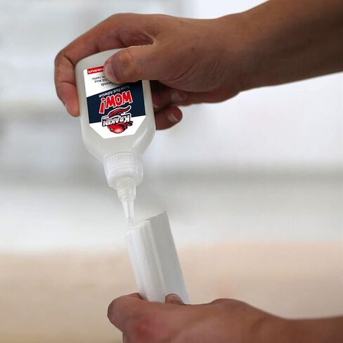 كراكن بوند واو! غراء سوبر كريزي الشفاف - غراء سيانوأكريليت قوي (CA) للبلاستيك والمعادن والخشب والـ PVC، لاصق إيبوكسي سريع المعالجة | عبوتان، 1.75 أونصة. in Kuwait