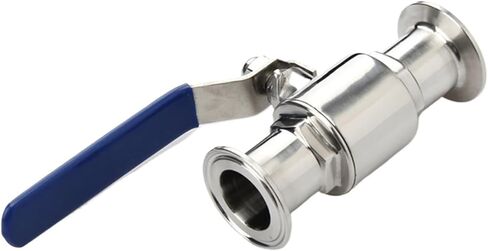 ADBWEKKF 1PCS 19/25/32mm Ball Valve 304 Stainless Steel Food Grade Sanitary Fixing Ring Quick Connect Straight Ball Valve Plumbing(32mm-50.5) in Kuwait