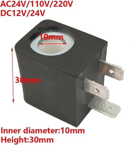 ADBWEKKF 1 قطعة الملف اللولبي صمام لفائف القطر الداخلي 10 مللي متر الارتفاع 30 مللي متر DC12V DC24V AC24V AC110V AC220V (DC12V) in Kuwait