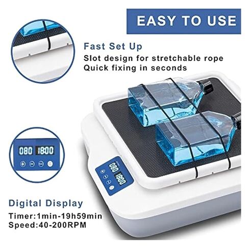 Laboratory Machines, Digital Orbital Shaker Adjustable Speed 40-200RPM, LCD Display Speed and Time, Labs and Classrooms More Efficency in Saudi Arabia