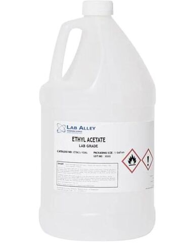 Lab Alley Ethyl Acetate, Laboratory Grade, High Purity - 1 Gallon Total (Pack of 4 x 1 Quart Bottles) in Saudi Arabia