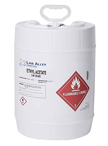 خلات إيثيل Lab Alley، درجة مختبرية، عالية النقاء - إجمالي 1 جالون (عبوة من 4 زجاجات × 1 لتر) in Kuwait