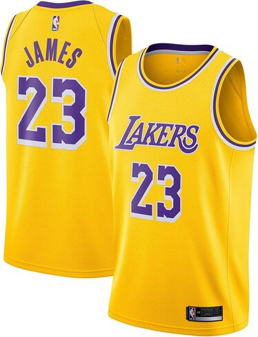 Outerstuff Boy's Los Angeles Lakers Lebron James Icon Edition Swingman Jersey in Saudi Arabia
