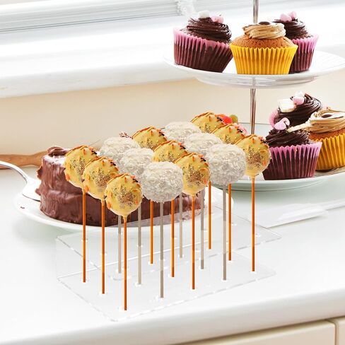 2 Pack Cake Stand, Acrylic Hold Stand, Clear Cake Display Holder, 15 Holes Candy Holder in Saudi Arabia