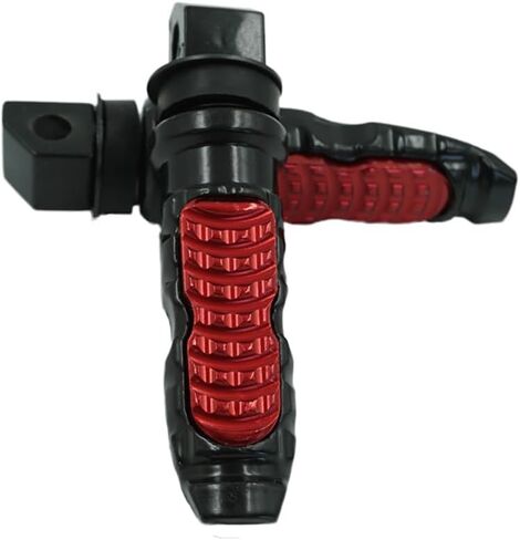 Motorcycle Rear Passenger Foot Pegs Pedals Footrest Footpegs bicycle Moped Scooter M8 Install Bolts (BLACK) in Saudi Arabia