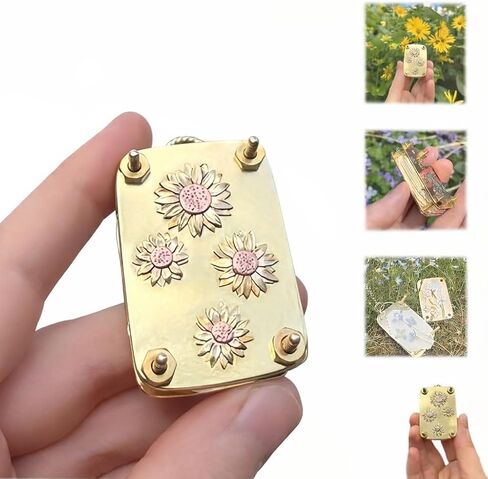 Smorbrid Micro Flower Press Plants Art & Crafts Metal Flowers Prapting ، Microwave Flower Press ، DIY Pressed Plant Prestence Kit Art for Arts and Crafts Lovers (Sunflower) in Kuwait