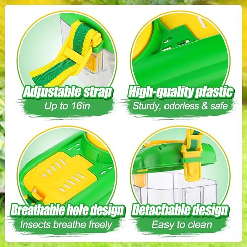 Biubee Bug Casher for Kids - Bug Sturdy Kid Bug Catching Kit Gifts with Butterfly Net Collector Ensect Casher Tweezer ، Pink Kids Bug Habitat Outdoor Kit for Girls Age 3 4 5 6 7 8 in Kuwait
