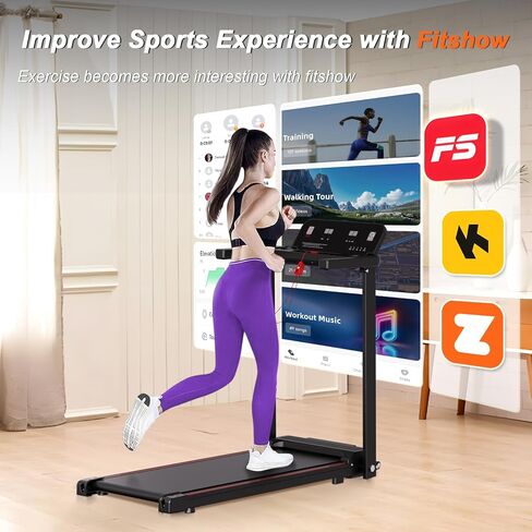 Treadmills for Home Foldable Treadmill with Handles 3 HP Folding Treadmills Walking Pad Treadmill with Handle Bar Quiet Walking Machine, 300LBS Capacity Portable Small Running Pad Home Gym in Saudi Arabia
