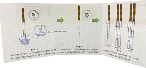 إنستانوسيس إنك. شرائط اختبار الفنتانيل للمواد السائلة والحبوب والمساحيق، عدد 5، صنع في الولايات المتحدة الأمريكية، أكثر حساسية بـ 10 مرات - للحد من الأضرار وتحقيقات الطب الشرعي (5) in Kuwait