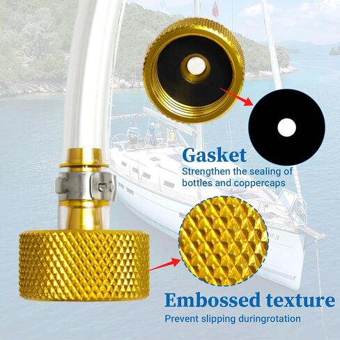 مجموعة نزيف التوجيه الهيدروليكي من Seastar للقارب، مجموعة أدوات نزيف التوجيه الهيدروليكي الاحترافية من Seastar أداة نزيف مع خرطوم PU وتركيبات نحاسية لصيانة نظام التوجيه الهيدروليكي من Sea Star in Kuwait