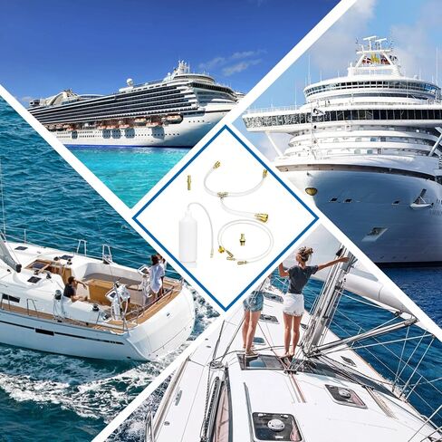 مجموعة نزيف التوجيه الهيدروليكي من Seastar للقارب، مجموعة أدوات نزيف التوجيه الهيدروليكي الاحترافية من Seastar أداة نزيف مع خرطوم PU وتركيبات نحاسية لصيانة نظام التوجيه الهيدروليكي من Sea Star in Kuwait