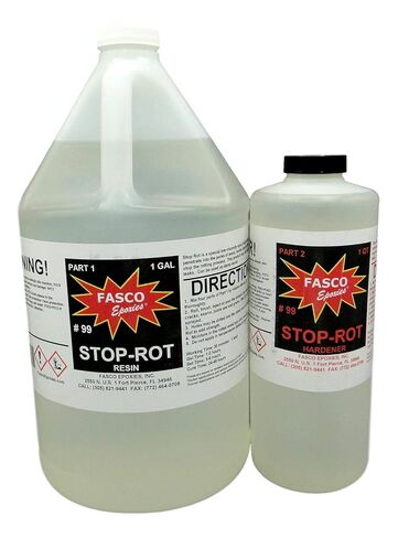 Stop-Rot Penetrating Epoxy for Repairing Rotten Wood 160 Ounce Kit in Saudi Arabia