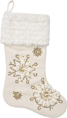 Comfy Hour Joyful Holiday Collection 20" Winter Christmas Tree Stocking Red, Polyresin in Saudi Arabia
