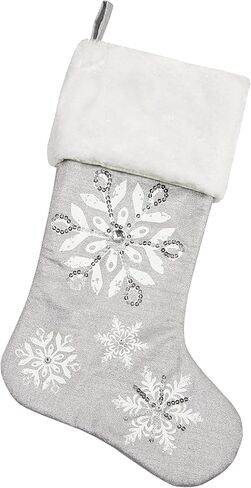 Comfy Hour Joyful Holiday Collection 20" Winter Christmas Tree Stocking Red, Polyresin in Saudi Arabia