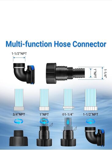 مضخة الماء #US 1/3HP 2450 GPH محرك عالي الكفاءة قابل للغمر in Kuwait
