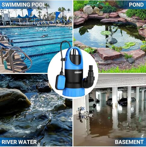 مضخة الماء #US 1/3HP 2450 GPH محرك عالي الكفاءة قابل للغمر in Kuwait