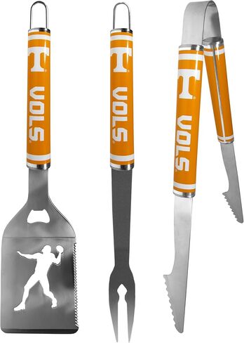 Siskiyou Sports NCAA Tennessee Volunteers 3 pc Steel BBQ Tool Set, One Size, Team Colors in Saudi Arabia