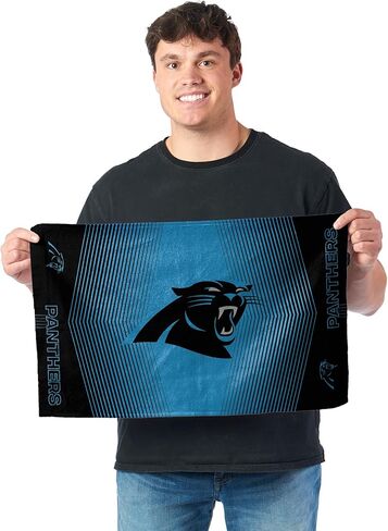 NORTHWEST Carolina Panthers NFL Hussle Micro Fiber Sports Towel 24 x 42 Inches in Saudi Arabia
