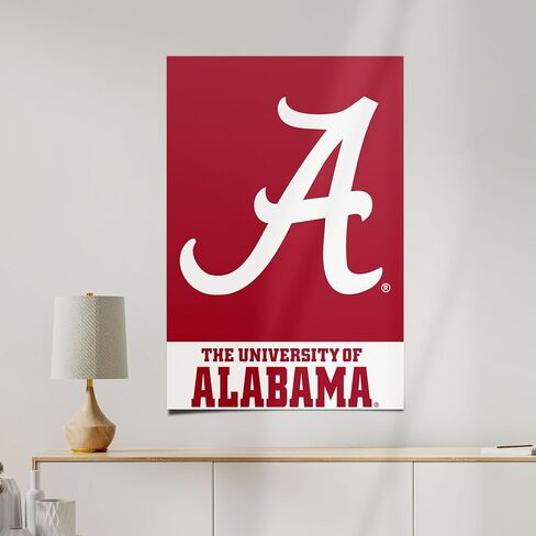 ملصق جامعة ألاباما لصبار الصحراء UA Crimson Tide مقاس 11 × 17 بوصة ديكور مكتب الغرفة ديكور رسمي للمروحة (11 × 17 بوصة، الإصدار 1A) in Saudi Arabia