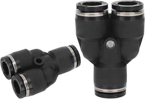 50 قطعة تركيبات هوائية بوصة PY5/32 1/8 1/4 3/16 3/8 5/16 1/2 محولات أنابيب الهواء Y موصل تركيب سريع الإصدار (PY 1I2 (50 قطعة)) in Kuwait