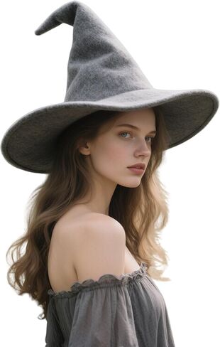Adult Wizard Hats Halloween Witch Large Sorcerer Costume Accessories Hat for Cosplay and Party (Black) in Saudi Arabia