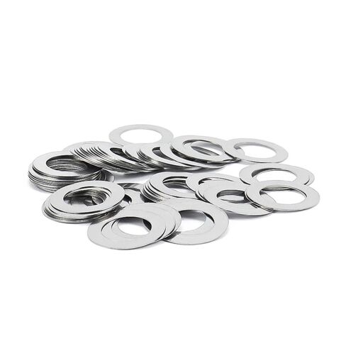 Metal shims, 20Pcs/Lot Ss 304 Ultra Thin Flat Washer M3/M4 M5 M6 M8 M10 M12 M14 Adjusting Shim Plain Gasket 0.1Mm .2Mm .30Mm/Thickness .30Mm/M8*14(Thickness 0.1mm,M12*18) in Saudi Arabia