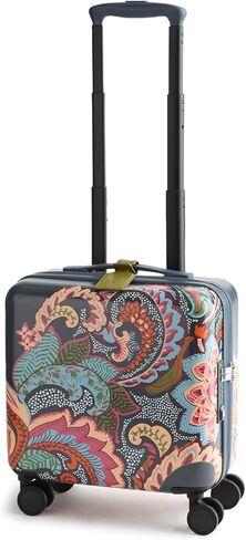 Vera Bradley Hardside Mini Adair Spinner Suitcase, Curly Tulips Purple in Kuwait